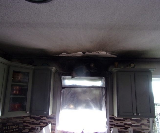 Fire Damage from Cooking