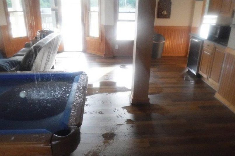 Water Intrusion from Burst Supply Line