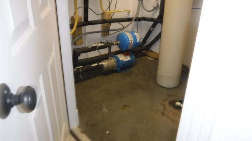 source before cleanup, drying, disinfecting