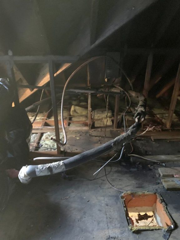 Kitty Hawk NC Home Chimney Fire
