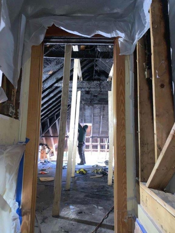 Kitty Hawk Attic Fire