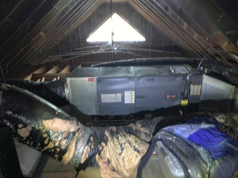 Fire damage to HVAC