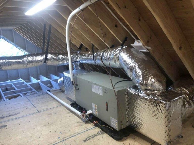attic HVAC restoring