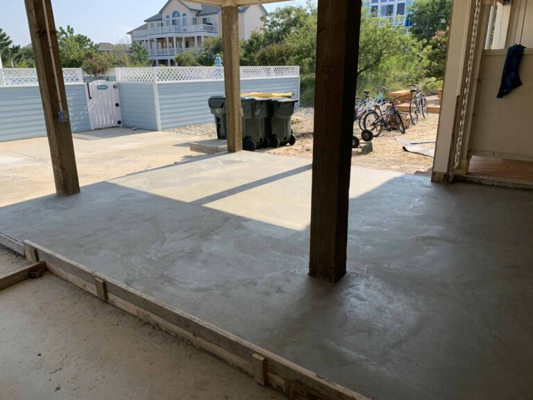 After concrete pour
