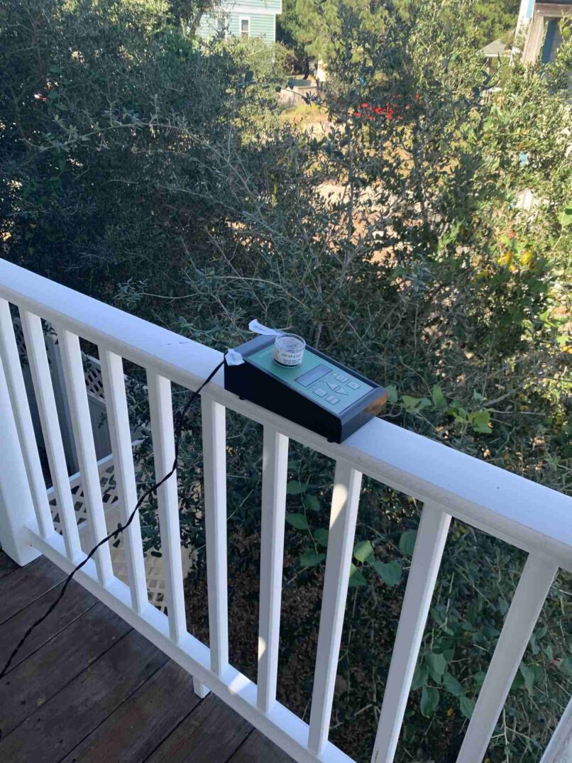 Outdoor Base line sampling – must always take a base line reading to compare results