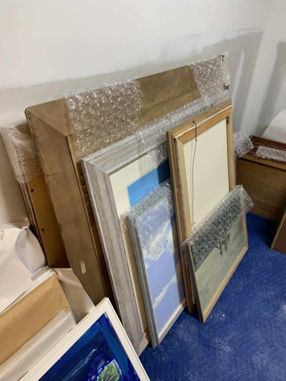 Contents safely stored, waiting for pickup