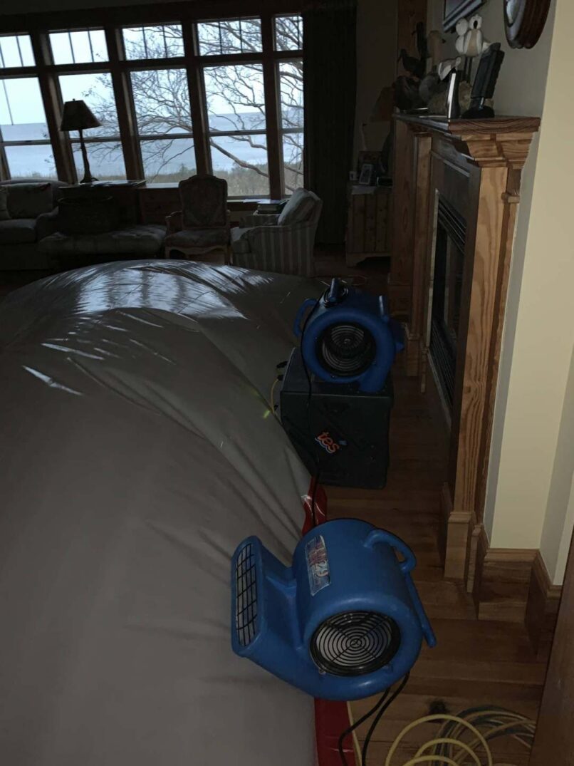 wet floor areas require a lot of equipment to expedite drying