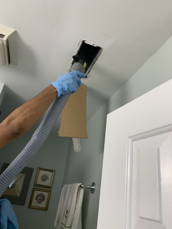 cleaning dirty vents