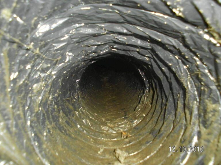 Dirty flex ducts get worse over time