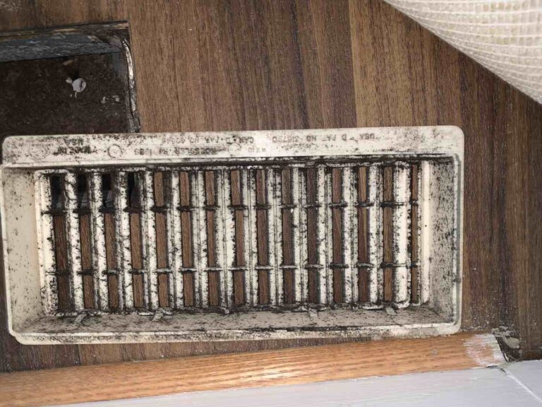 Mold covered vent grills are bad