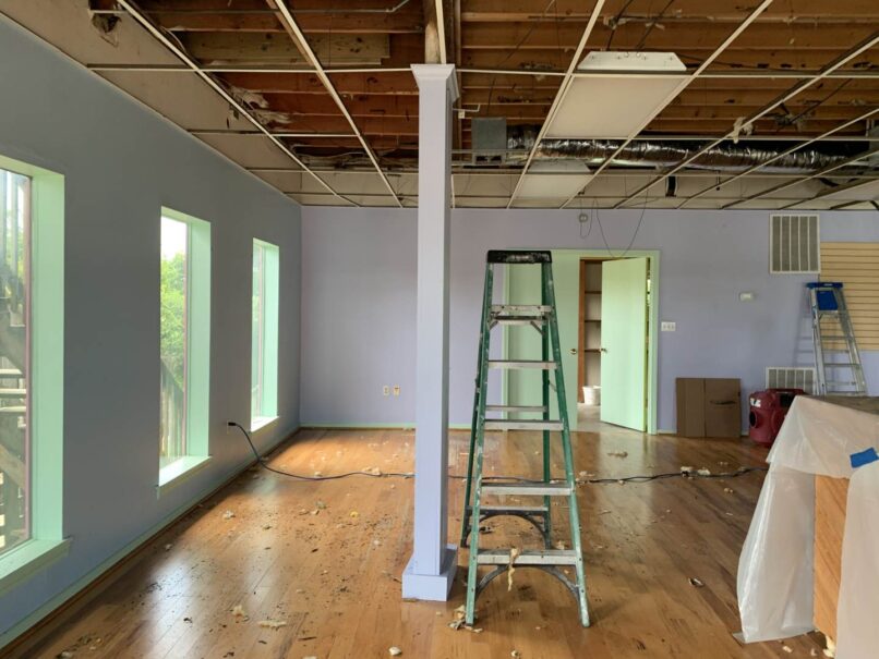 full tile removal in another room