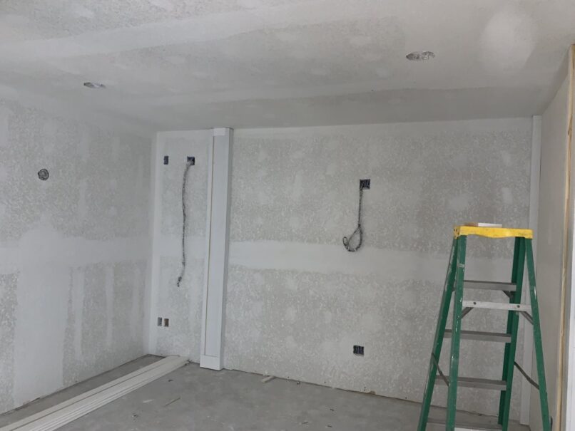 drywall working