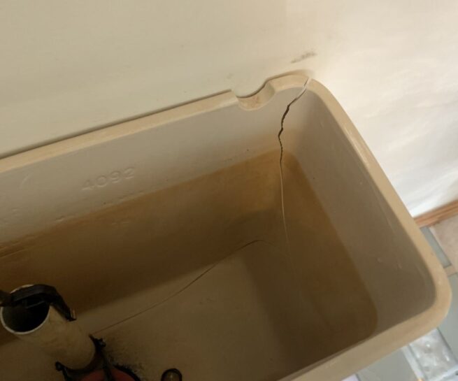 toilet tank cracked which flooded house for days