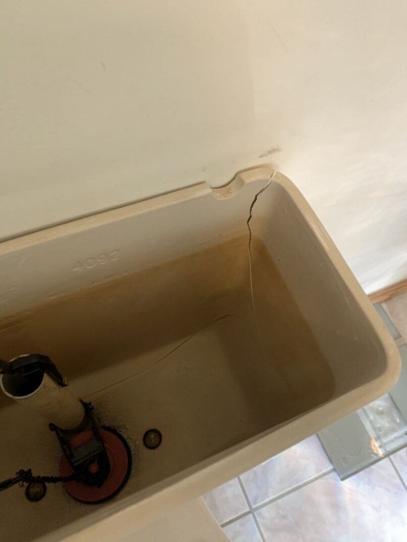 toilet tank cracked which flooded house for days