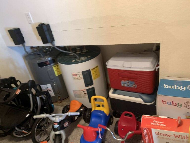 water soaked through 2 floors of the home to this area
