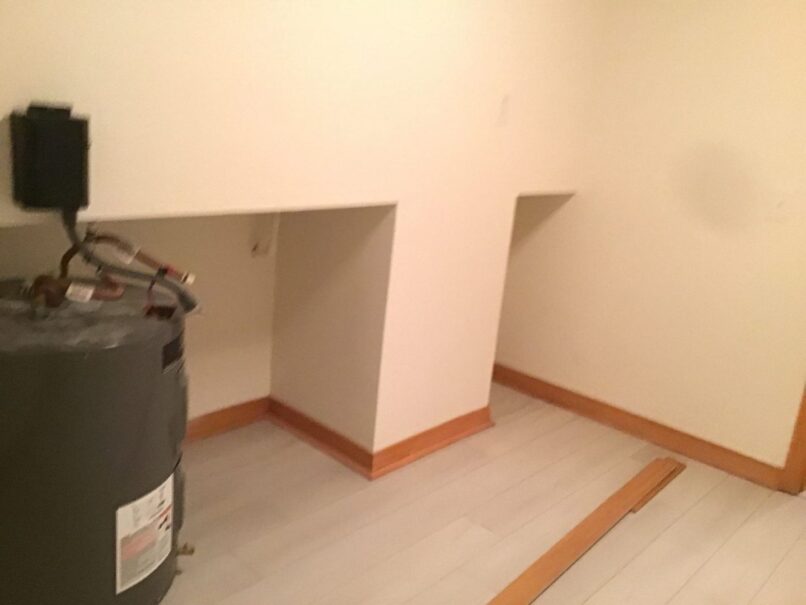 flooring installation in progress