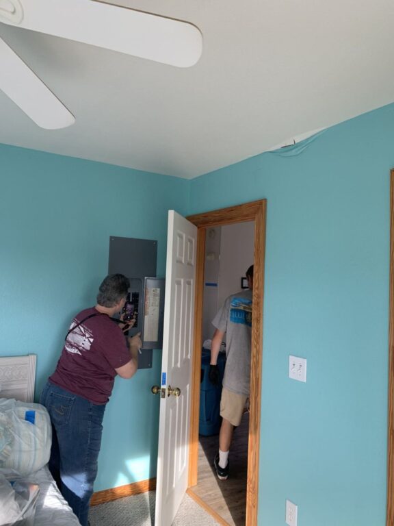 assessing the electrical panel from flooding, all breakers had to be replaced in the home before Occupancy was allowed