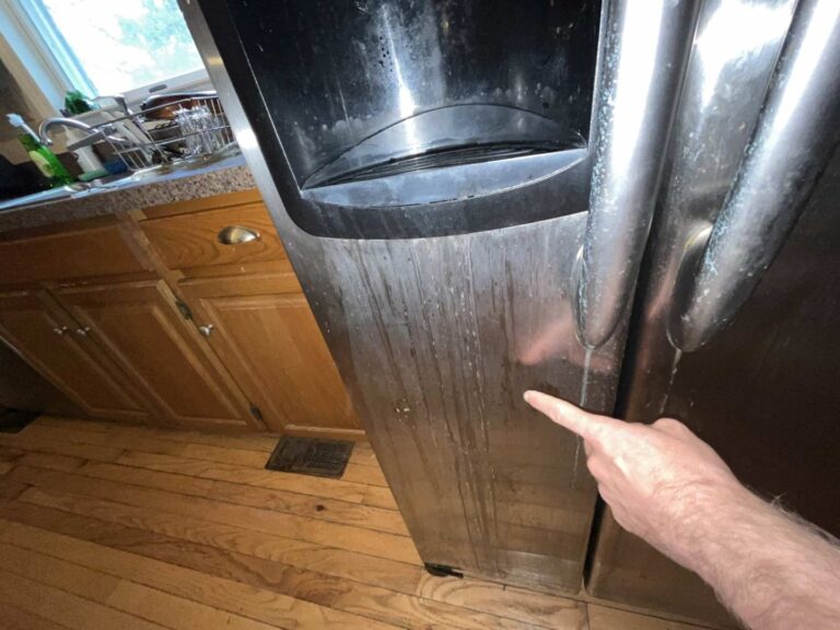 This is the causation –overflowed icemaker