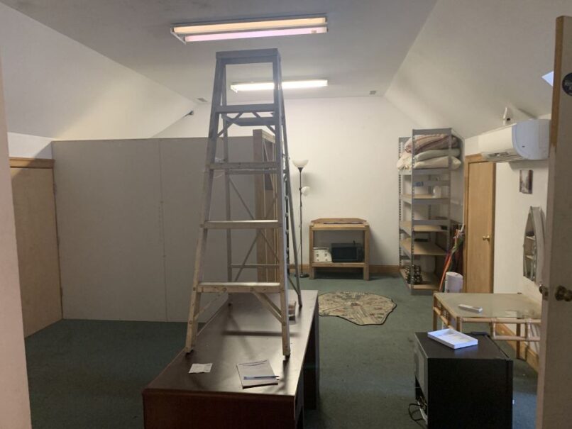 Old storage space upstairs BEFORE