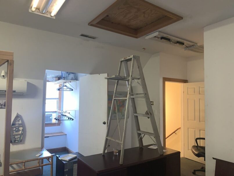 Old Office upstairs storage BEFORE