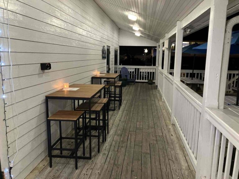 New outdoor seating