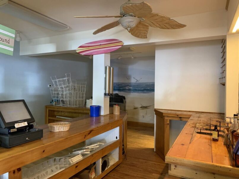 Old front counter BEFORE