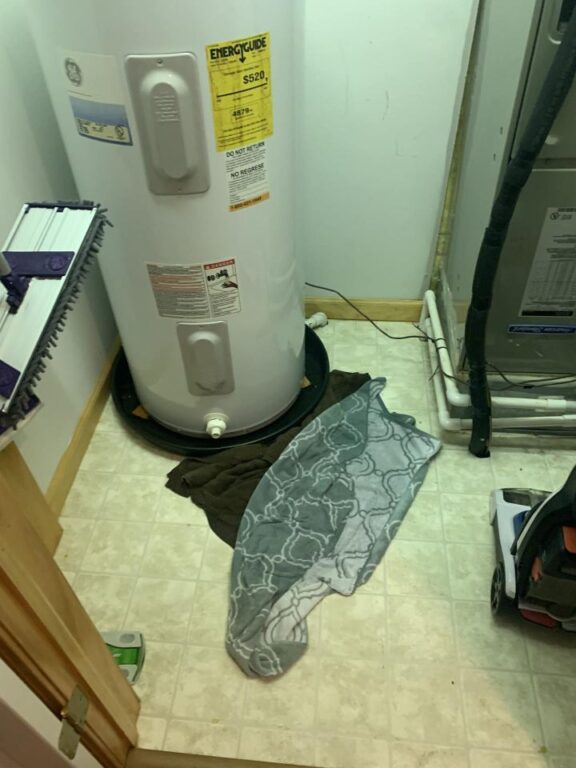 Water heater rusted out and flooded the house