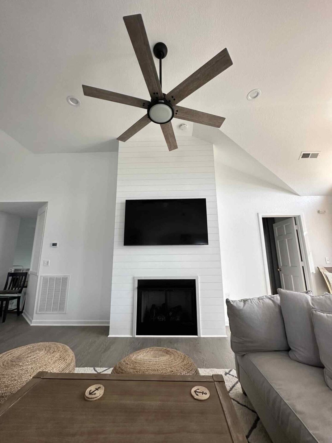 After new flooring, painting, and ceiling fans