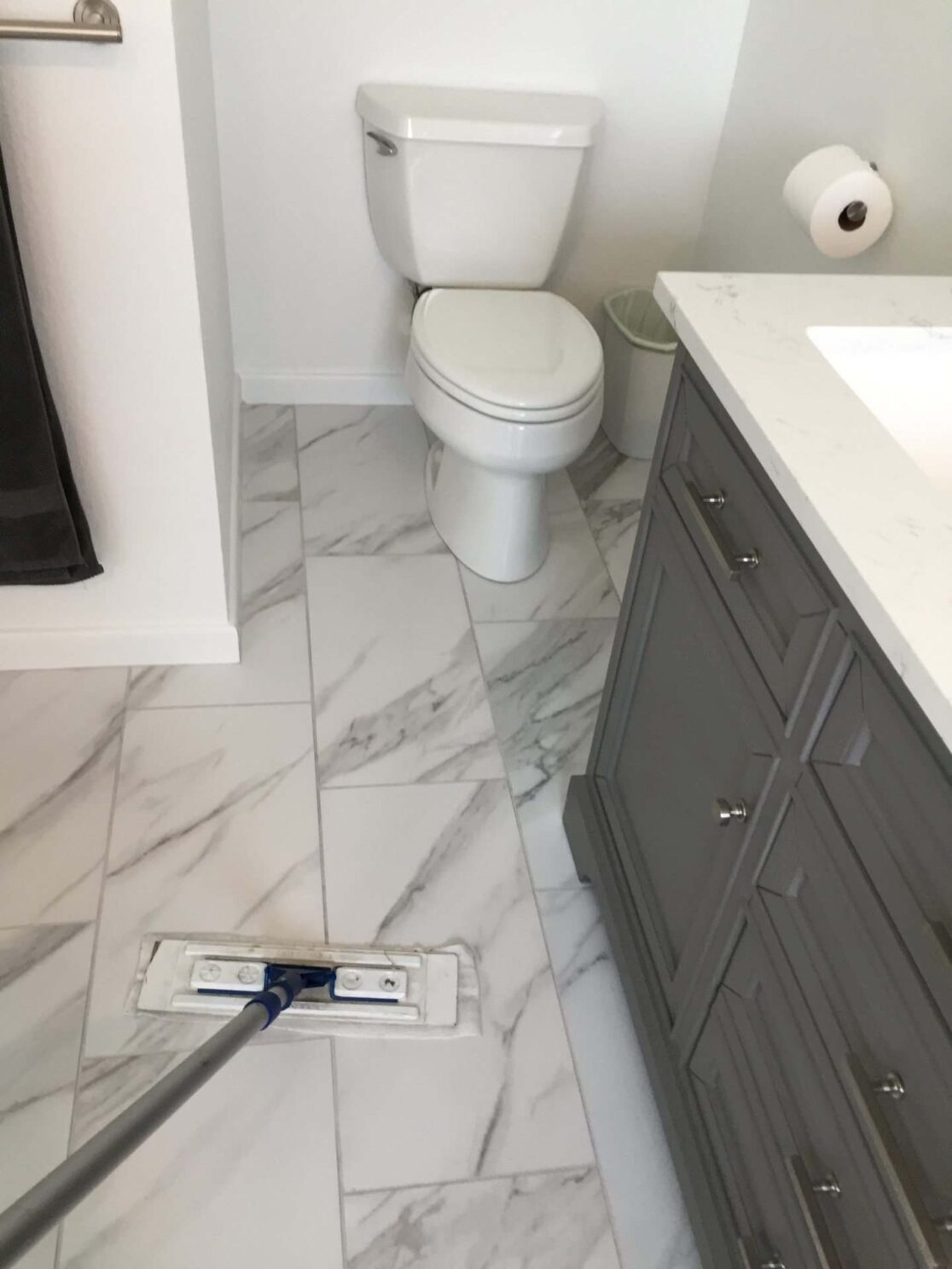 AFTER with roomy toilet area, no bathtub