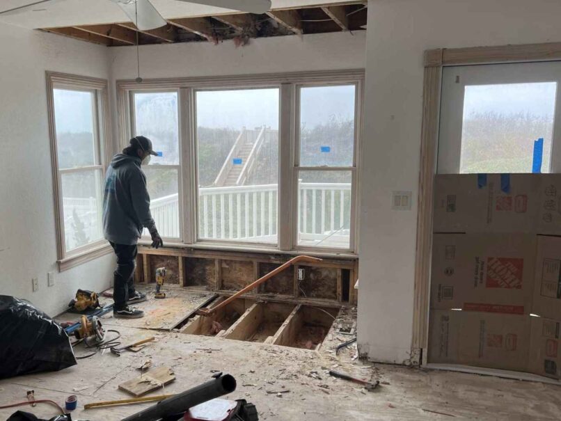 Before – interior damages L2 BR