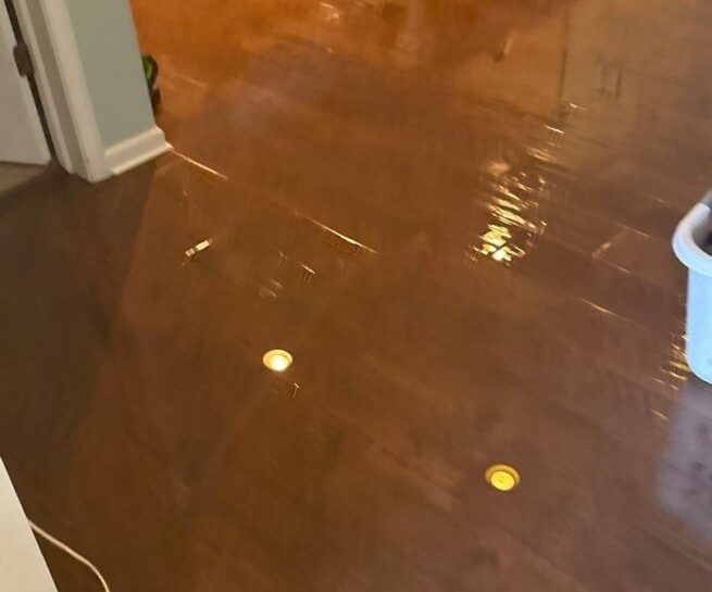 water damaged flooded home