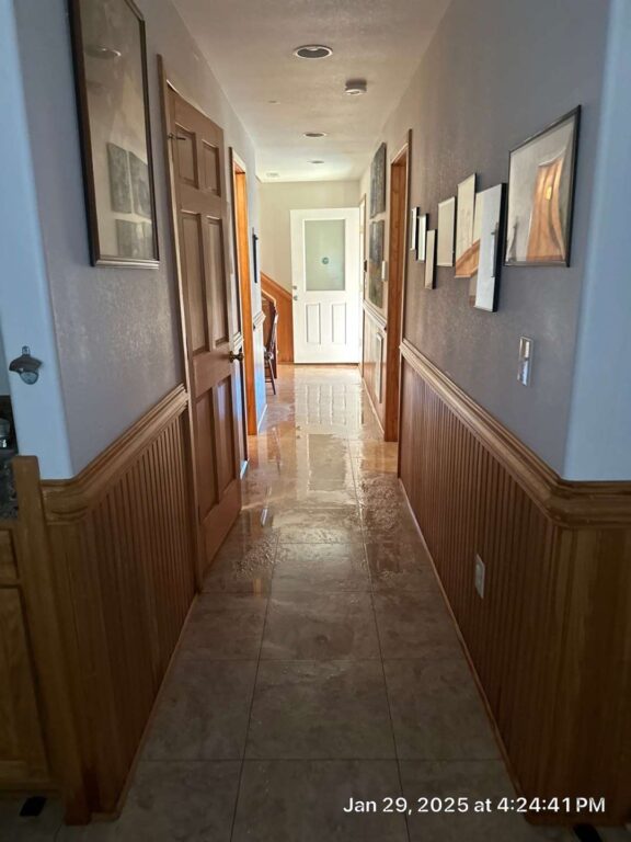 ground floor standing water