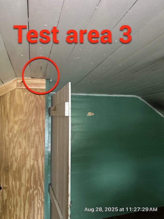 Target area of testing