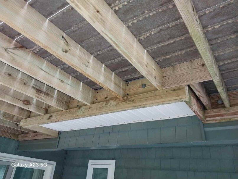 after replacing new framing