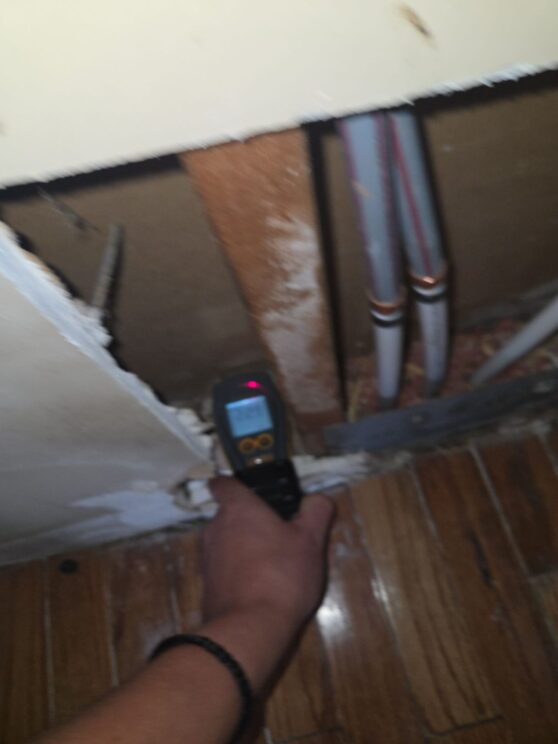 refrigerator leaked into the floor, subfloor, and crawlspace