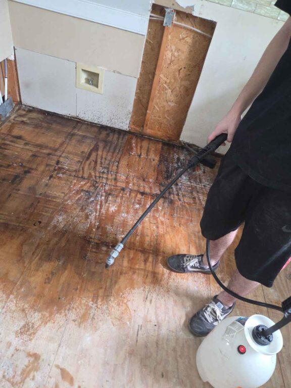 applying EPA safe antimicrobial products for cleaning