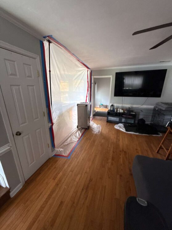 containment barriers were set in place for the duration of mitigation