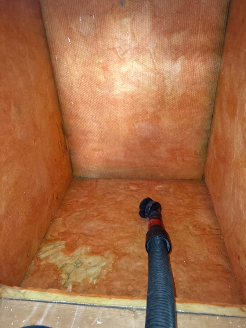 after vacuuming plenum