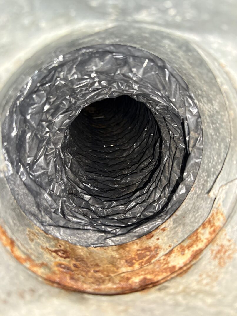 After – cleaned out and sanitizing